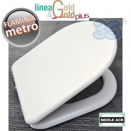 Sedile per wc METRO Flaminia anima in legno - ACB linea GOLD