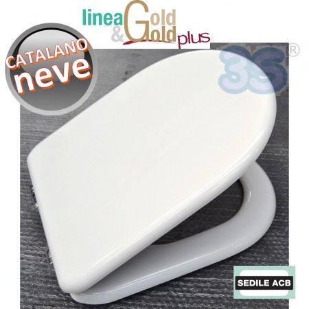 Sedile per wc NEVE Catalano anima in legno - ACB linea GOLD