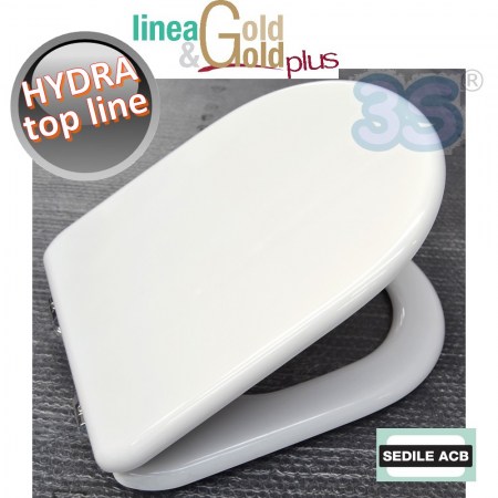 Sedile per wc TOP LINE Hydra anima in legno - ACB linea GOLD