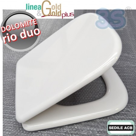 Sedile per wc RIO DUO Ceramica Dolomite - ACB Ercos linea Gold BSPRESD014