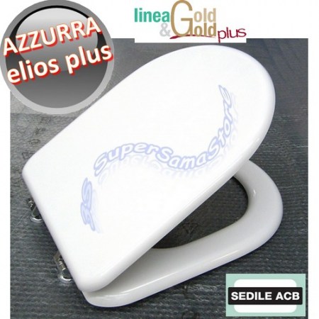 Sedile per wc ELIOS PLUS Ceramica Azzurra - marca ACB linea GOLD