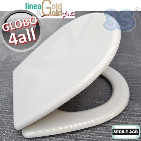 Sedile per wc 4ALL Ceramica Globo - ACB Ercos linea Gold BSPRESGL14