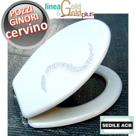 Sedile per wc CERVINO Pozzi Ginori anima in legno - ACB linea GOLD