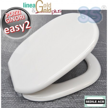 Sedile per wc EASY.02 Pozzi Ginori - ACB Ercos linea Gold BSPRESPG58