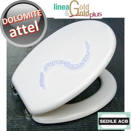 Sedile per wc ATTEL Ceramica Dolomite - marca ACB linea GOLD