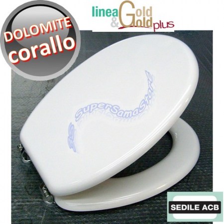 Sedile per wc CORALLO Ceramica Dolomite - marca ACB linea GOLD