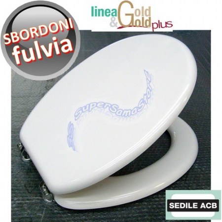 Sedile per wc FULVIA Sbordoni anima in legno - ACB linea GOLD