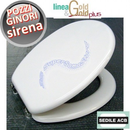 Sedile per wc SIRENA Pozzi Ginori anima in legno - ACB linea GOLD