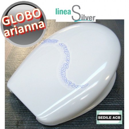 Sedile per wc Arianna Ceramica Globo - marca ACB linea SILVER