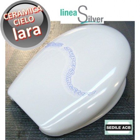 Sedile per wc LARA Ceramica Cielo - marca ACB linea SILVER