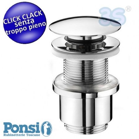 Piletta tappo scarico molla click clack 1