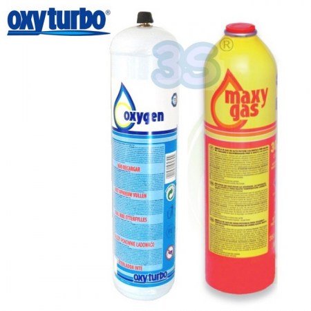 Bombole cartucce di ricambio ossigeno e maxy gas per stazione Turbo Set 90 - 483200+480300