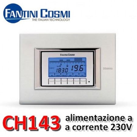 Cronotermostato settimanale da incasso Fantini Cosmi CH143