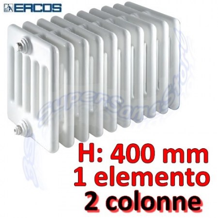 Calorifero Comby tubolare acciaio H.400 mm - 2 colonne