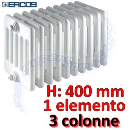 Calorifero Comby tubolare acciaio H.400 mm - 3 colonne