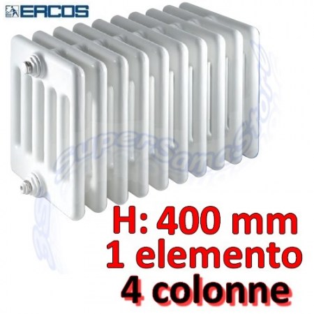 Calorifero Comby tubolare acciaio H.400 mm - 4 colonne