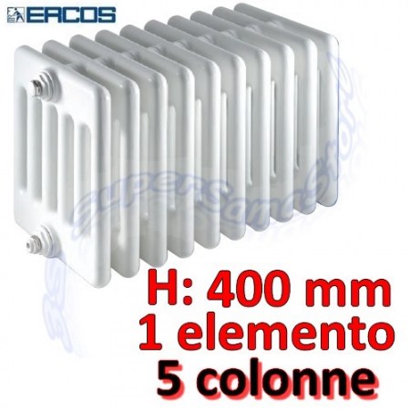 Calorifero Comby tubolare acciaio H.400 mm - 5 colonne