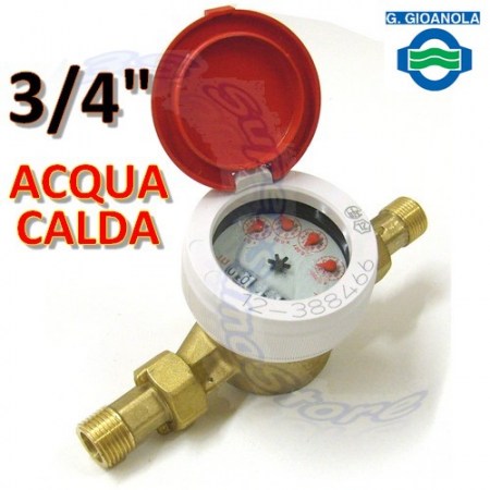 Contatore acqua calda 3/4 omologato GIOANOLA