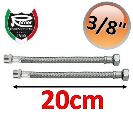 Coppia di flessibili FLEXITALY 20cm - 3/8 maschio femmina