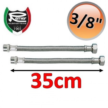 Coppia di flessibili FLEXITALY 35cm - 3/8 maschio femmina
