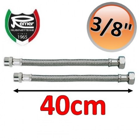 Coppia di flessibili FLEXITALY 40cm - 3/8 maschio femmina