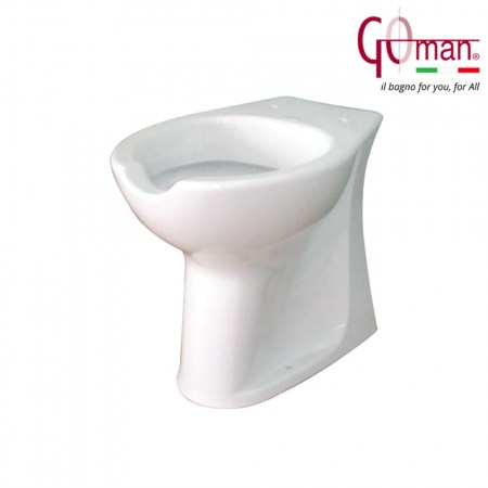 Wc con apertura anteriore, vaso alto 47 cm OPEN Goman - anziani disabili