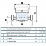 Dimensioni contatore acqua 1/2