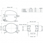 Dimensioni compressori EMT - Embraco Aspera