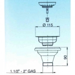 Dimensionale piletta basket LIRA 1945.040