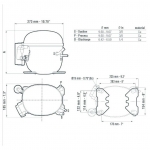 Dimensioni compressori serie NT - Embraco Aspera