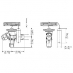 Disegno tecnico valvola Danfoss