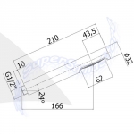 DIMENSIONI DOCCETTA BIRILLO PAFFONI IN ABS ZDOC032CR