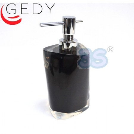 Dosasapone erogatore in metallo serie TWIST color nero - Gedy - 468114