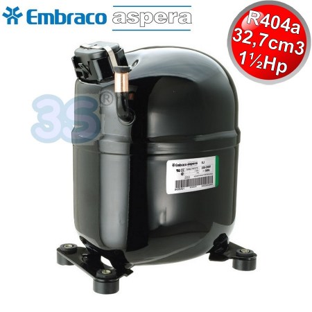 Compressore gas R404a R507 CSR BOX - ½  Hp - 32,70 cm3 -  Embraco Aspera NJ9238GK