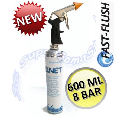 FAST FLUSH - BELNET BOMBOLA PRESSURIZZATA CON PISTOLA FLUSH GUN BEL.F600+PTL.01