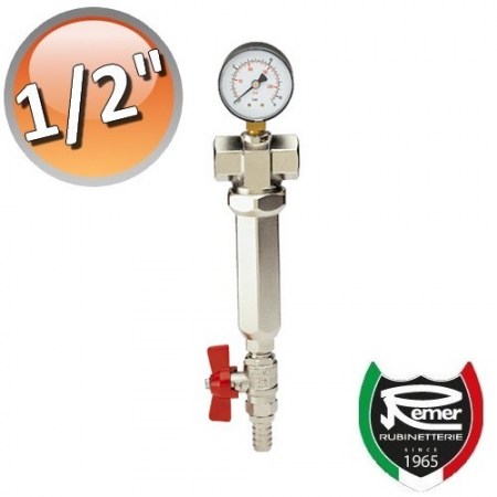 Filtro autopulente con manometro 100 Micron 1/2 femmina femmina - REMER