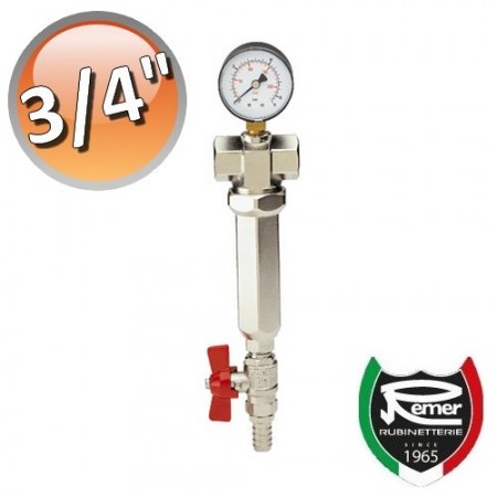 Filtro autopulente con manometro 100 Micron 3/4 femmina femmina - REMER