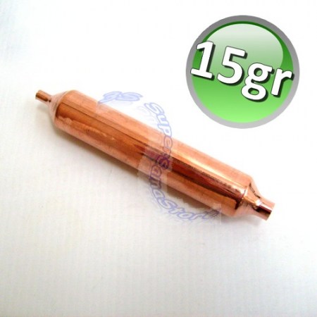 Filtro disidratatore 15 gr. molecolare in rame - per circuito frigo