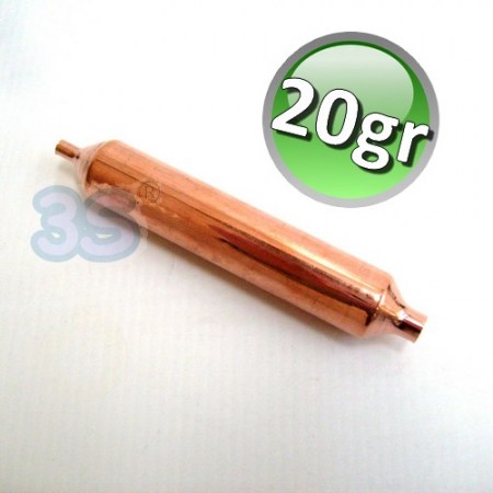 Filtro disidratatore 20 gr. molecolare in rame - per circuito frigo