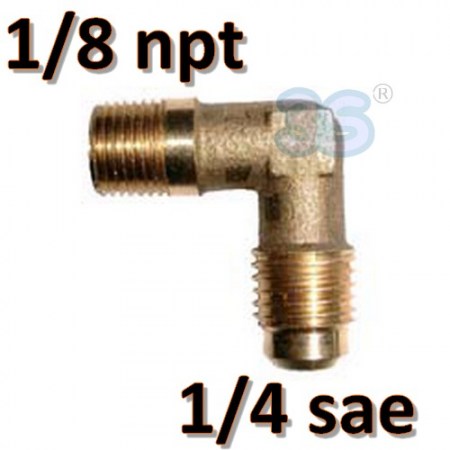 Raccordo curva 1/4 sae x 1/8 npt maschio/mashio - E1-4A