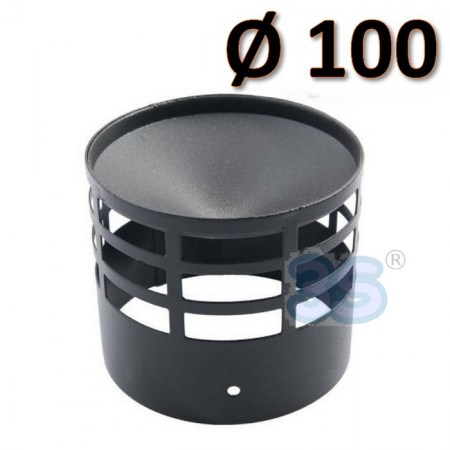 Terminale griglia canna fumaria x stufe a pellet - 100 mm