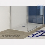 Installazione filo pavimento - piatto rettangolare