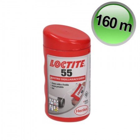 LOCTITE 55 FILO - nastro sigillaraccordi in multifibra di nylon lunghezza 160 mt