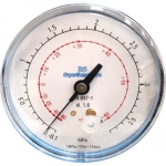 Particolare manometro di bassa GAS R410A