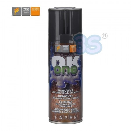 Ok One spray Faren - sciogli tutto per silicone catrame resine... -  codice 2AR200