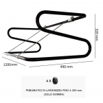 Dimensioni Orazio lunghezza 1200 mm - 1265F659