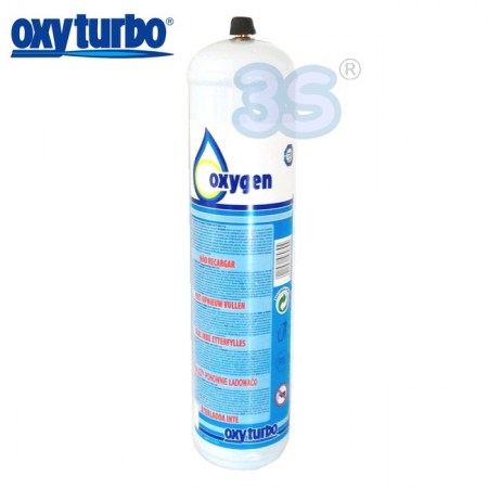 Bombola cartuccia di ricambio Ossigeno 110 bar 1 Lt per Turbo Set 90 - 480300