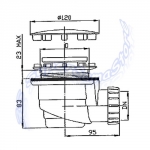 Dimensioni piletta GABBAPLAST - SIF8790