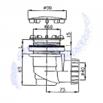 Dimensioni piletta GABBAPLAST - SIF8760