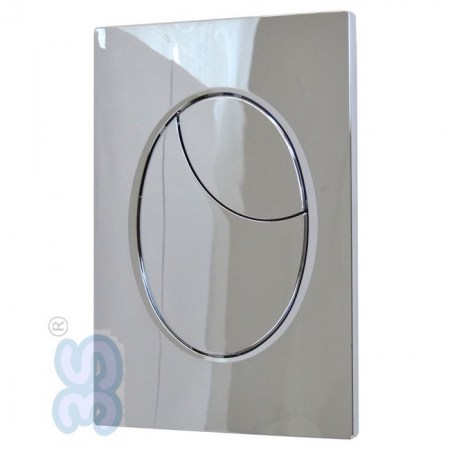 Placca ASTRA cromata cromo lucido doppio tasto compatibile cassette GEBERIT 99910031